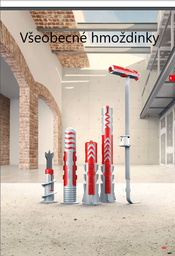 Katalog všeobecných hmoždinek Fischer