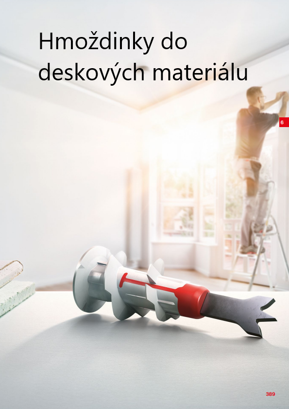 Katalog hmoždinek do deskových materiálů Fischer
