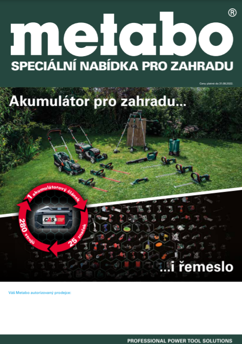 Katalog zahrada Metabo