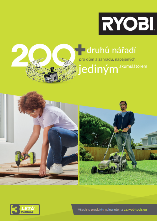 Katalog výrobků značky Ryobi
